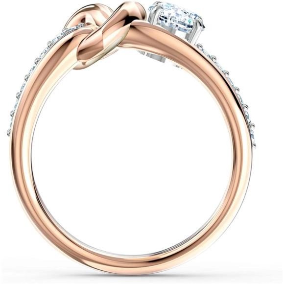 SWAROVSKI Women's Lifelong Heart Ring, Rose Gold - Picture 2 of 3
